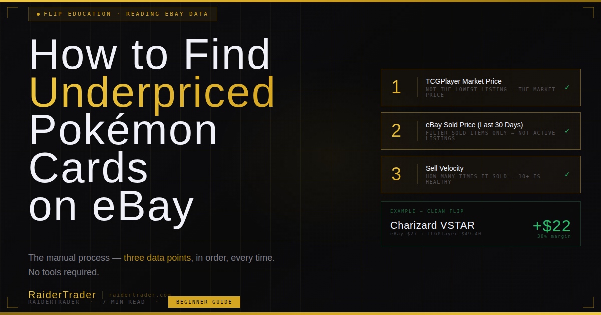 How to Find Underpriced Pokémon Cards on eBay (And What to Look For)